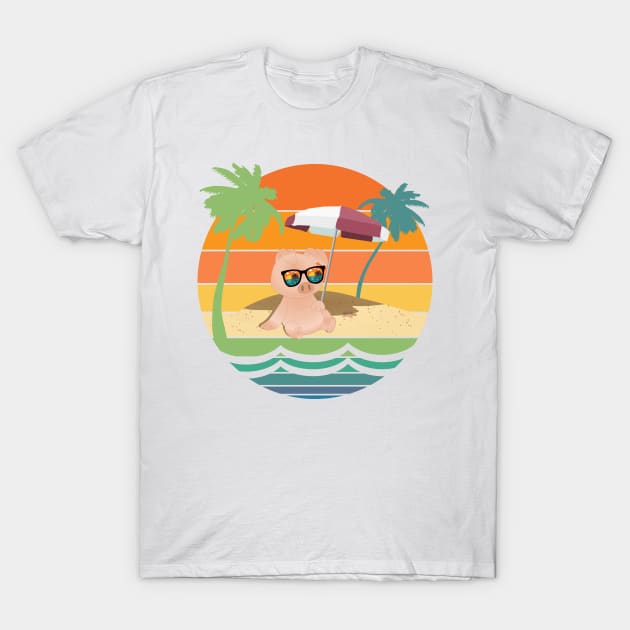 Piglet on a Vacation T-Shirt by Fusti